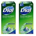 Dial Antibacterial Bar Soap, Mountain Fresh, 3.2 Ounce, 12 Bars