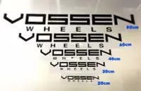 在飛比找Yahoo!奇摩拍賣優惠-80cm 黑色 Vossen 輪圈 美國 品牌 貼紙 前檔 
