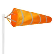 G128 Orange Windsock 60 Inch Printed Polyester Wind Direction Measurement