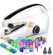 User-Friendly Cordless Handheld Sewing Machine for Beginners, Compact Mini Se...