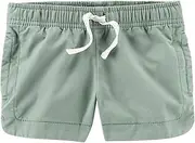 [Carter's] Baby Girls' Easy Pull-On Twill Shorts Green