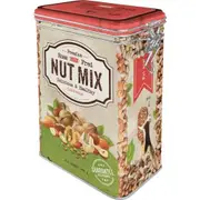 Nostalgic Art 17.5cm/1.3L Clip Top Tin Metal Container Storage Canitser Nut Mix