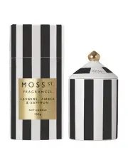 [Moss St. Fragrances] Jasmine, Amber & Saffron - Mini Ceramic Candle 100g
