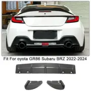 For Subaru BRZ Toyota GR86 2022-2024 REAL CARBON CARBON Rear Bumper Diffuser Lip (for: Subaru)