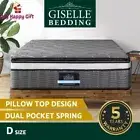 Giselle DOUBLE Size Mattress Pocket Mini Spring Mattresses Medium Firm 9-Zone