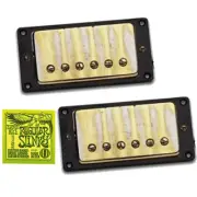 SEYMOUR DUNCAN Antiquity Humbucker Pickup Set Aged Gold FREE Ernie Ball Strings