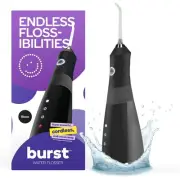 Electric Water Flosser for Teeth Cleaning (3 Modes/Black) | Cordless | Plaque...