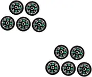 Toddmomy Mini Compass Compact Liquid Outdoor Compass for Hiking Pocket Compass Waterproof Backing Compass Filled Compasses Matches Small Compass Camping Accessories Acrylic Black