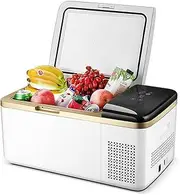 Car Refrigerator, Frozen Household Outdoor Small Fridge Freezer 12V/24V/220V Mini Portable Electric Coolers for Car, RV, Truck, Van, Boat, Home, Camping, Travel,28L