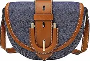 [FOSSIL] Harwell Women's Shoulder Bag, Blue, blue, Free Size