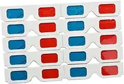 Gatuida 3D Game Glasses 50pcs Holographic Glasses Red Blue Anaglyph Novlty Party Favors New Year Party Glasses Holiday Lights Glasses 3d Paper Video 3D Eyeglass