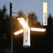 MOGONE LED Camping Lantern Rechargeable, 4 in 1 Versatile LED Camping Light, Tent Light, 6 Light Modes & SOS, COB Foldable Flashlight, IP68 Waterproof, 3500mAh Power Bank, for Camping, Home, Storm
