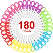 5 Inch Blunt-Tip Scissors for Kids, 180Pack Kids Scissors Bulk, Scissors Comfort