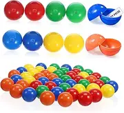 TOBBOMEY 150 Pcs Ball Bingo Ball Machine Mini Raffle Drawing Balls Fillable Pong Balls Colored Balls Game Balls Props Balls for Home Party Entertainment Balls Plastic
