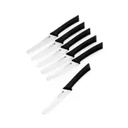 Scanpan Spectrum 6pc Steak Knife Set Black