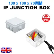 10X IP55 PLASTIC WEATHERPROOF JUNCTION BOX ENCLOSURE 100X100X70 MM OUTDOOR CCTV
