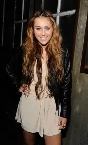 Actress Miley Cyrus at the Hannah Montana Wrap Party at H Wood on- 2010 Photo 4