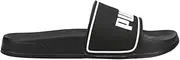 [PUMA] Women's Leadcat 2.0 Slides, Black/White, 7