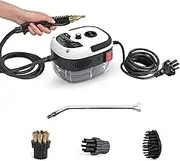 2500W Handheld Steam Cleaner, Portable Cleaning Machine, High Temperature Pressurized with 3 Brush Heads, 1 Extended Elbow Nozzle for Kitchen, Bathroom, Car, etc.(AU Plug)