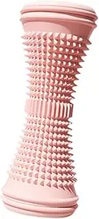 Foot Massage Roller Reflexology Tool Foot Massager Reducing Muscle Soreness Roller Plantar for Back Heel Shoulder Arms, Pink