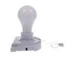 LED Pull String Globe Light Battery Operated Stick On 3 LED