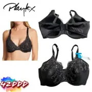 NWT Playtex 42DDD Love My Curves Side-Smoothing Embroidered Underwire Bra 4513