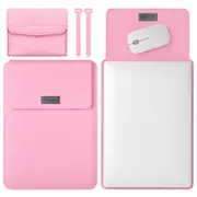Lightweight Leather Computer Bag - 4-in-1 Portable - Fits 15.4 / 15.6 / 16.1 Inches
