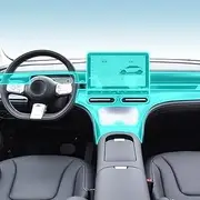 Car Interior Film Dashboard Piano Board Shift Center Console Anti-Scratch Transparent TPU Protection Film,for Smart Spirit 1 2023-2024 (Style for RHD)