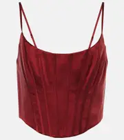 [Zimmermann] Zimmermann Silk corset AU 14 burgundy