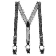 SuspenderStore WOVEN PIN DOT Suspenders - 1.38" Wide Elastic - BUTTON - 2 Sizes
