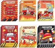 MOZUI 12 Pcs Fire Truck Coloring Books Firefighter Party Favors Fireman Bulk Mini Coloring Books Bulk for Kids DIY Art Drawing Activity Book Set forFire Truck Themed Birthday Party Supplies