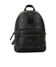 MCM Stark Monogram Print Zipped Backpack One size Black