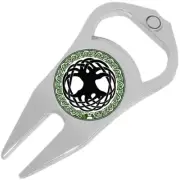 Celtic Tree Golf Ball Marker Divot Repair Tool Bottle Opener