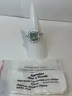 Bomb Party RBP6861 Size 7, What A Stunner, Lime Ombre Crystal Rhodium Plating