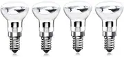 Bonlux 30W E14 Lava Lamp Bulb Dimmable R39 Reflector Bulb E14 SES Small Edison Screw Spotlight Halogen Bulb Warm White 2800K for Lava Lamps Replacement, (Silver Base, Pack of 4)