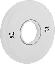 DINHEAROM Weightlifting Plates for Women Small Weight Plates Home Gym Equipment 0.5kg Rubber Coated Strength Training