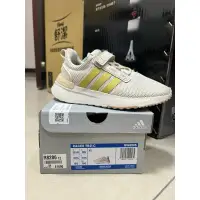 在飛比找蝦皮購物優惠-adidas慢跑鞋 中童 小童 小白鞋 氣墊鞋