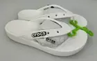 Women's US Size 9 Crocs Classic Platform Flip White Flip Flops Sandals New