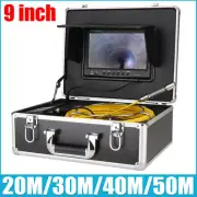 9 inch Monitor Sewer Pipe Inspection Video Camera DVR Drain Industrial Endoscope