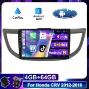 Head Unit For Honda CRV 2012-2016 Car Stereo GPS Android 14 Navi Car Play 10.1"