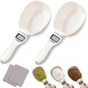 2Pcs Digital Measuring Spoon,Digital Spoon Scale with LCD Screen Display, Digita