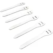 6 Pack Hide & Drink, Rustic Durable Soft White Leather Zipper Pulls Replacement