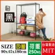 BuyJM 超荷重黑烤加強型90x45x180CM鐵力士四層烤漆層架/波浪架