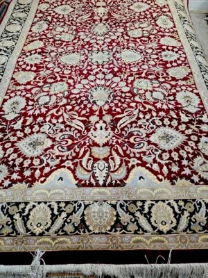 Persian Oriental Afghan Traditional Hand made Knotted Wool Floor Rug Carpet 3x2