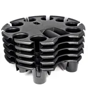 5pc - Round NO-SPILL NON-SLIP Drink Serving Trays Restaurant/Catering/Events