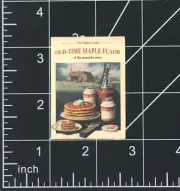 Old Time Maple Flavor - Vinyl Sticker Syrup Vintage Advertisement Ad Print Sign