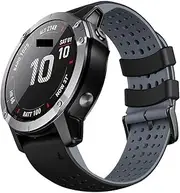 BWAD For Fenix 5X Watch Band/Fenix 6X Pro Watch Band/Fenix 7X Watch Band 26MM Silicone Watch Band Replacement for Fenix 6X/Fenix 5X Plus/Fenix 7X Pro(26mm)