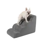 Pet Stairs for High Beds Small & Large Dogs & Cats – High-Density Foam Steps ...