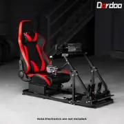 Dardoo G29 Racing Simulator Cockpit Frame with Red Seat Fits for Logitech G920