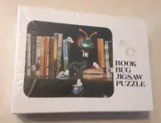 Vintage Book Bug Jigsaw Puzzle 1980s RARE NEW SEALED 13x16 56 Pc Upstart 1981